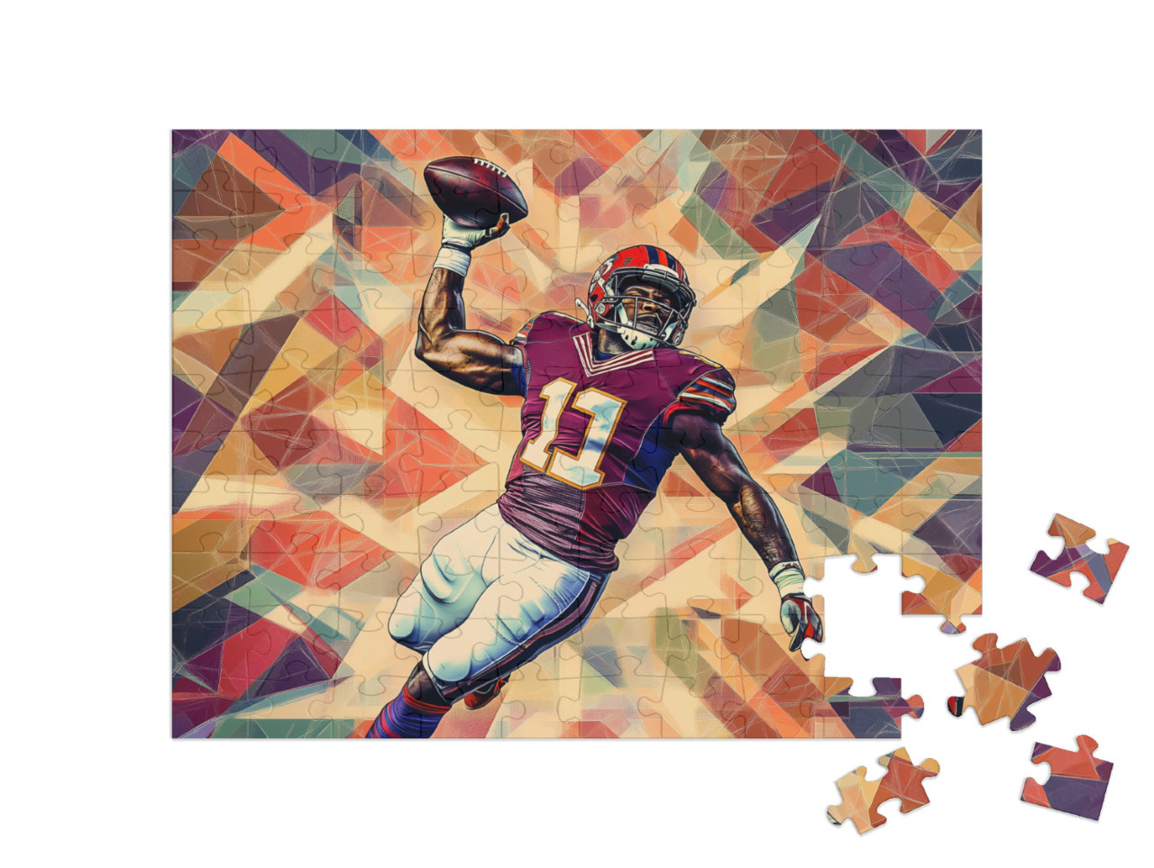 Puzzle 100 Teile „American Football Action“