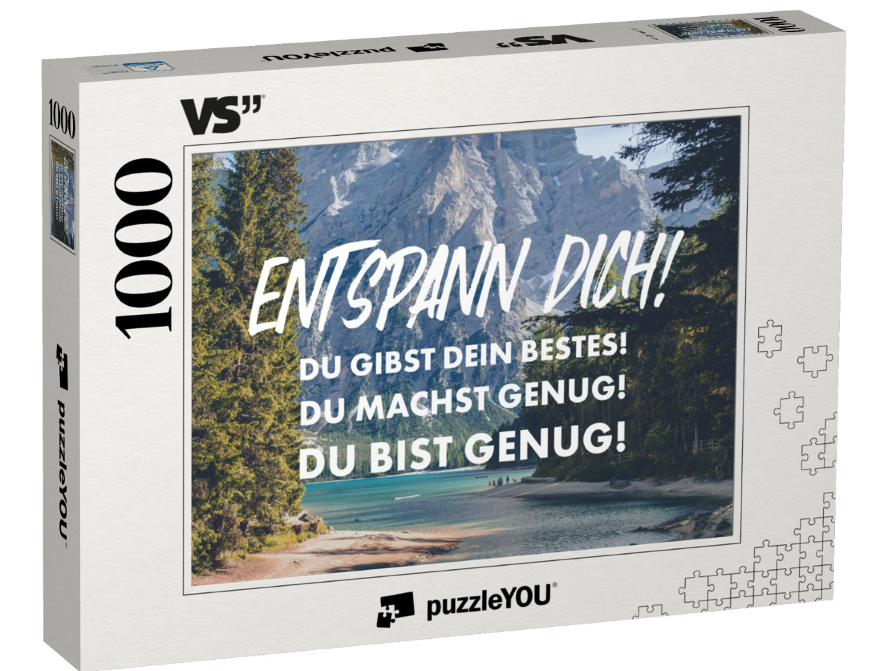 Puzzle 1000 Teile „Entspann Dich! Du gibst Dein Bestes! Du machst genug! Du bist genug!“