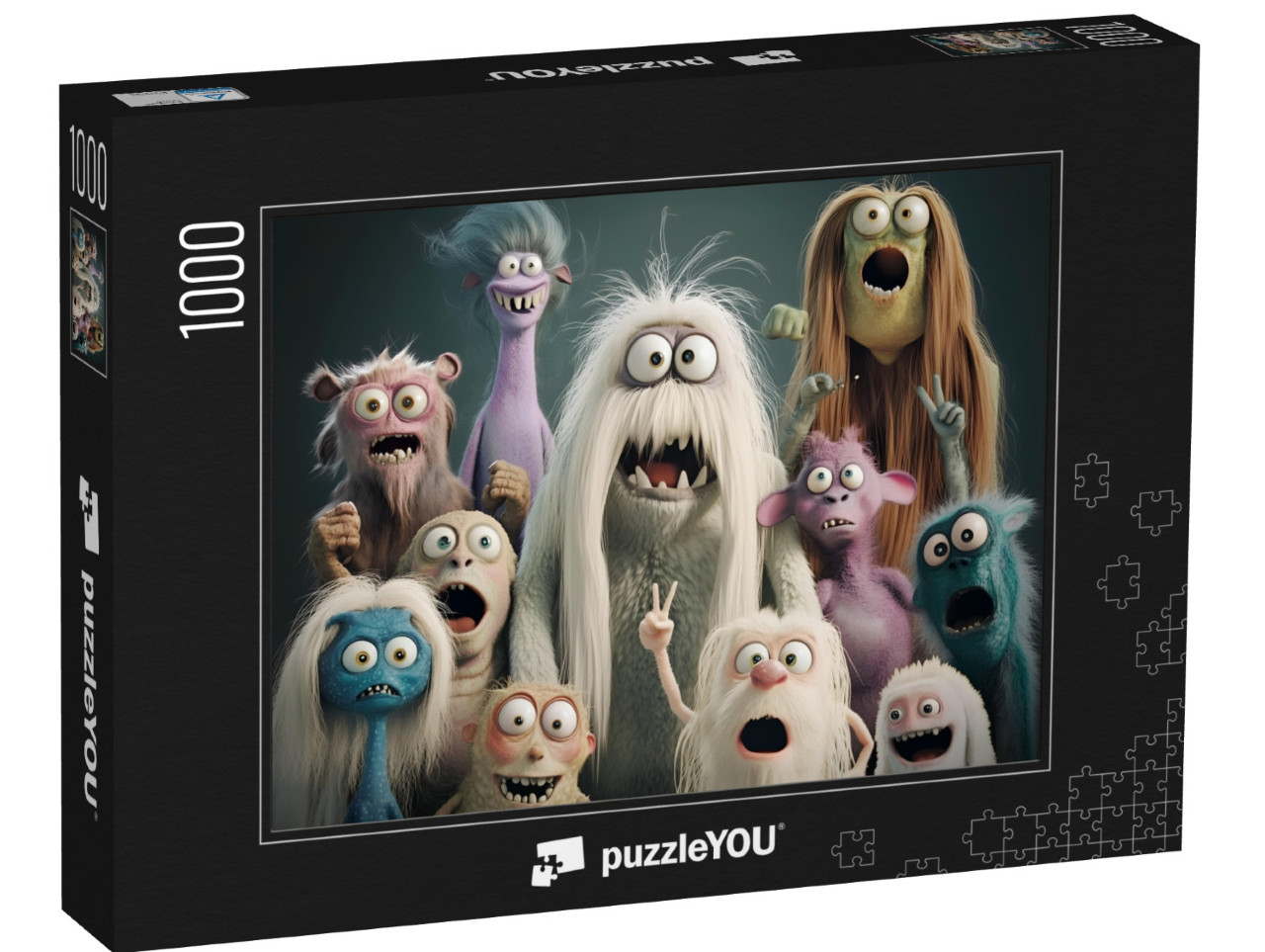 Puzzle 1000 Teile „Monster-Clan“