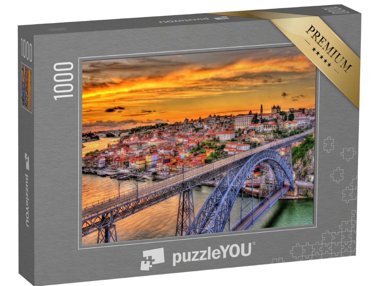 Puzzle 1000 Teile „Porto mit Dom-Luis-Brücke, Portugal“