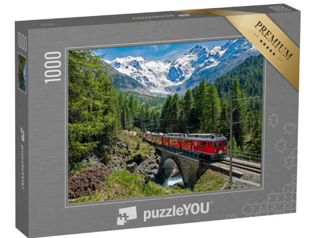 Puzzle 1000 Teile „Bernina Express, Schweiz“