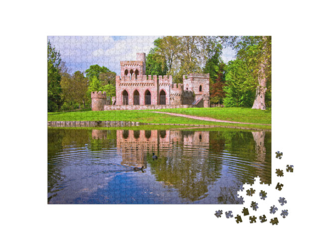 Puzzle 1000 Teile „Schloss Biebrich in Wiesbaden, Deutschland“