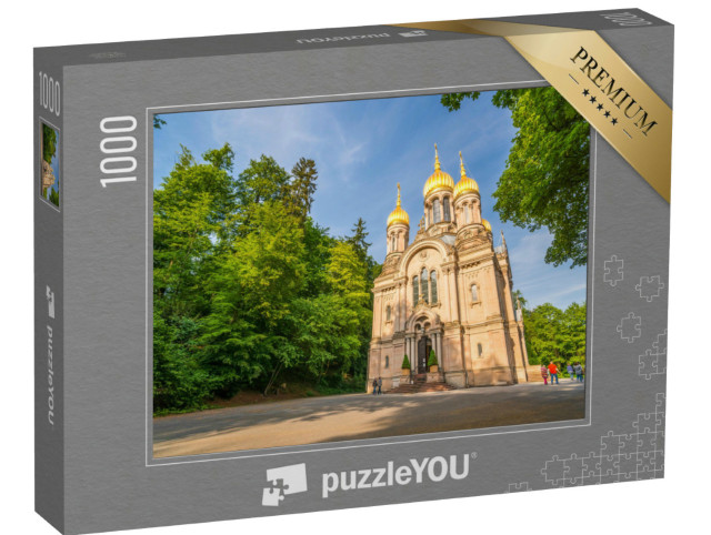 Puzzle 1000 Teile „Russische Kirche auf dem Neroberg in Wiesbaden, Deutschland“
