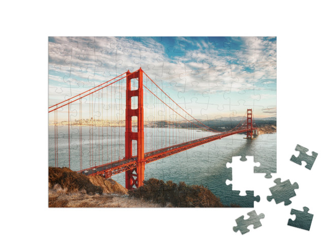 Puzzle 100 Teile „Golden Gate Bridge, San Francisco, USA“