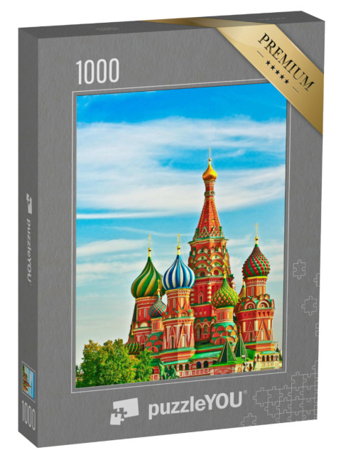 Puzzle 1000 Teile „Kathedrale auf dem Roten Platz, Moskau“