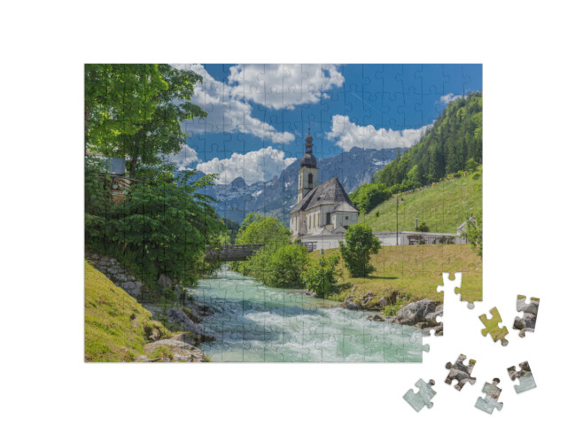 Puzzle 200 Teile „Berchtesgadener Voralpenlandes: Ramsau und Umgebung“