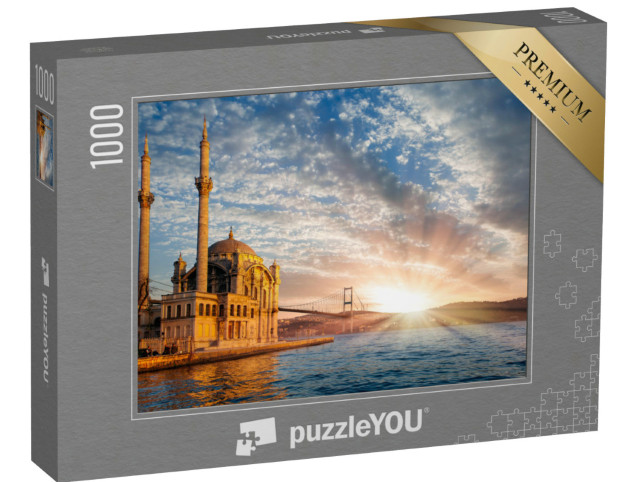 Puzzle 1000 Teile „Ortakoy-Moschee und Bosporus-Brücke, Istanbul, Türkei“