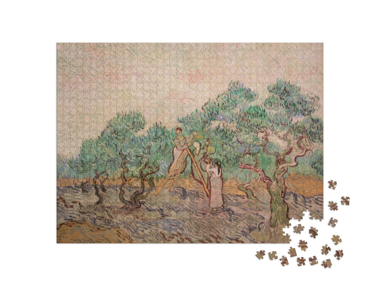 Puzzle 1000 Teile „Vincent van Gogh - Der Olivenbaumgarten“