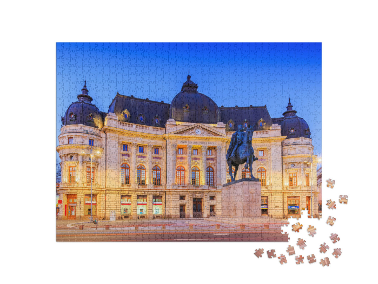 Puzzle 1000 Teile „Zentrale Universitätsbibliothek von Bukarest, Rumänien“