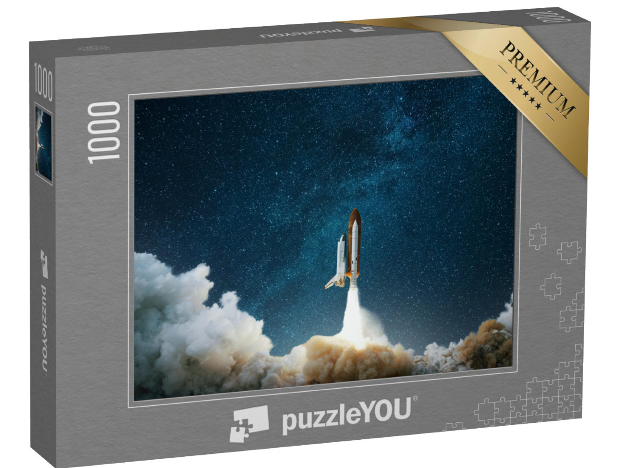 Puzzle 1000 Teile „Rakete startet in den Weltraum“
