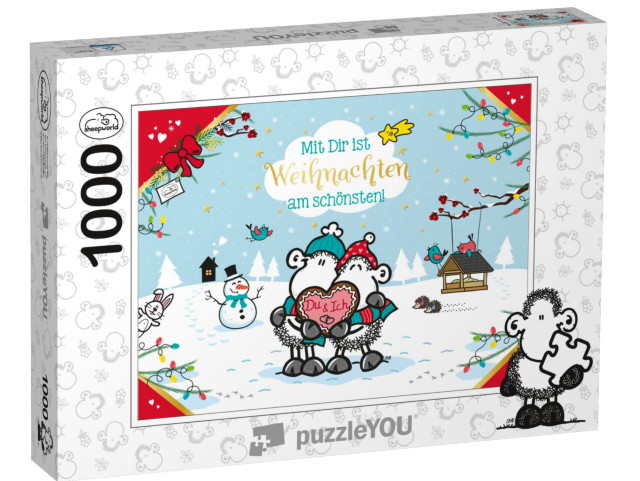 Puzzle 1000 Teile „sheepworld – Mit Dir“