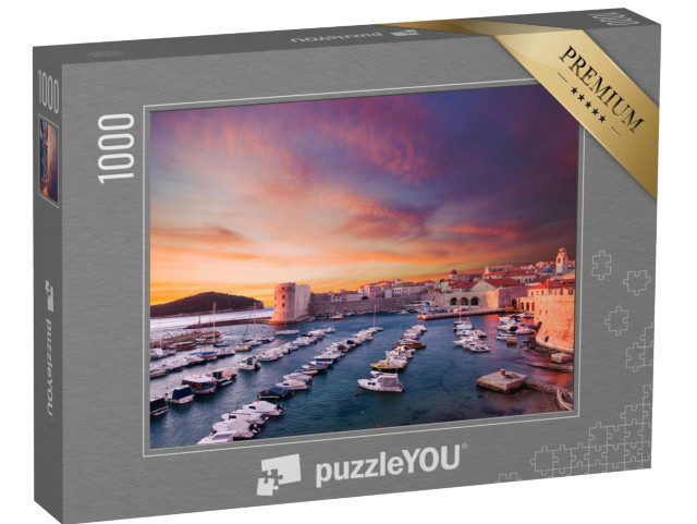 Puzzle 1000 Teile „Stadthafen in Dubrovnik, Kroatien“