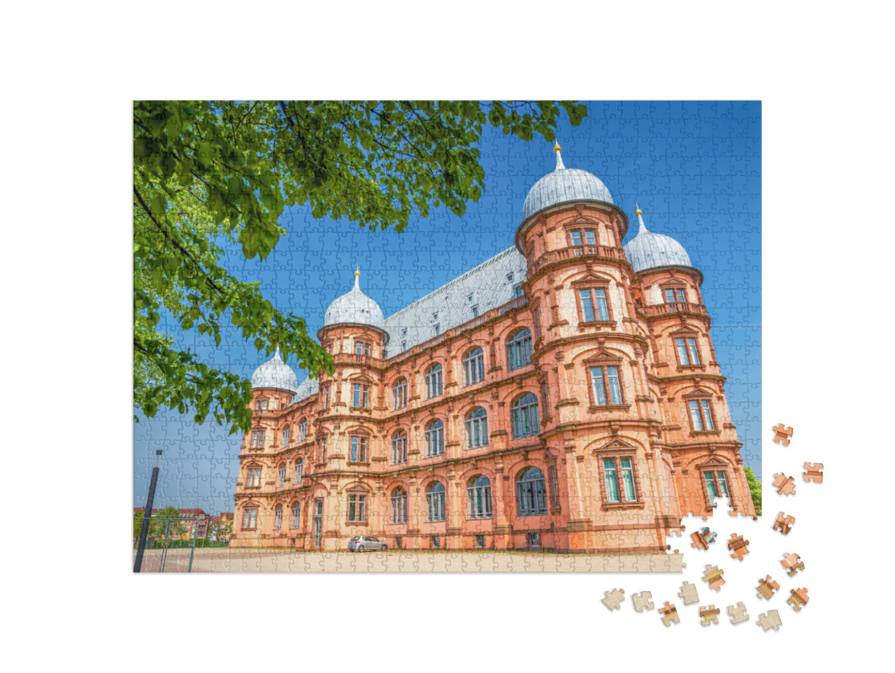 Puzzle 1000 Teile „Schloss Gottesaue, Karlsruhe“