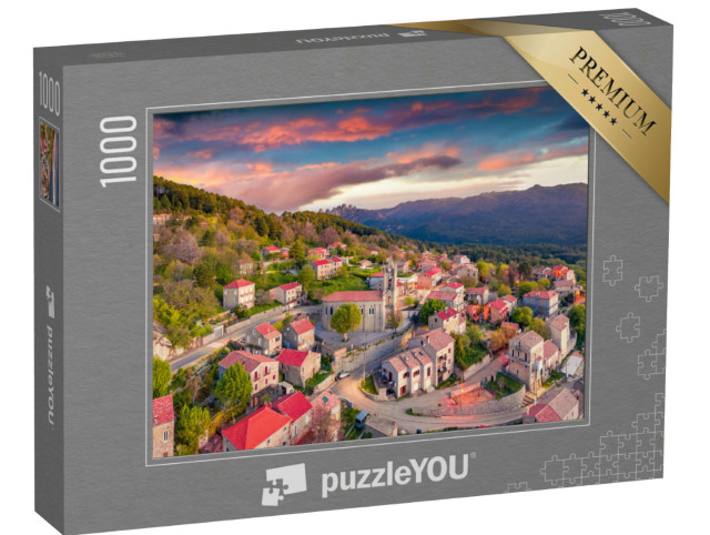 Puzzle 1000 Teile „Morgenansicht der Insel Korsika, Frankreich, Europa“