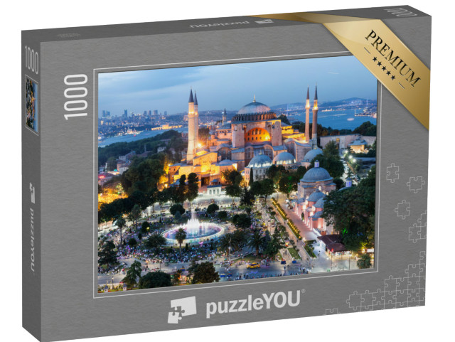 Puzzle 1000 Teile „Atemberaubende Hagia Sophia in Istanbul, Türkei“