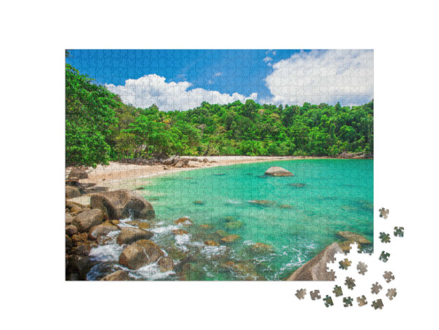 Puzzle 1000 Teile „Wunderschöner Sandstrand, Khao Lak, Thailand“