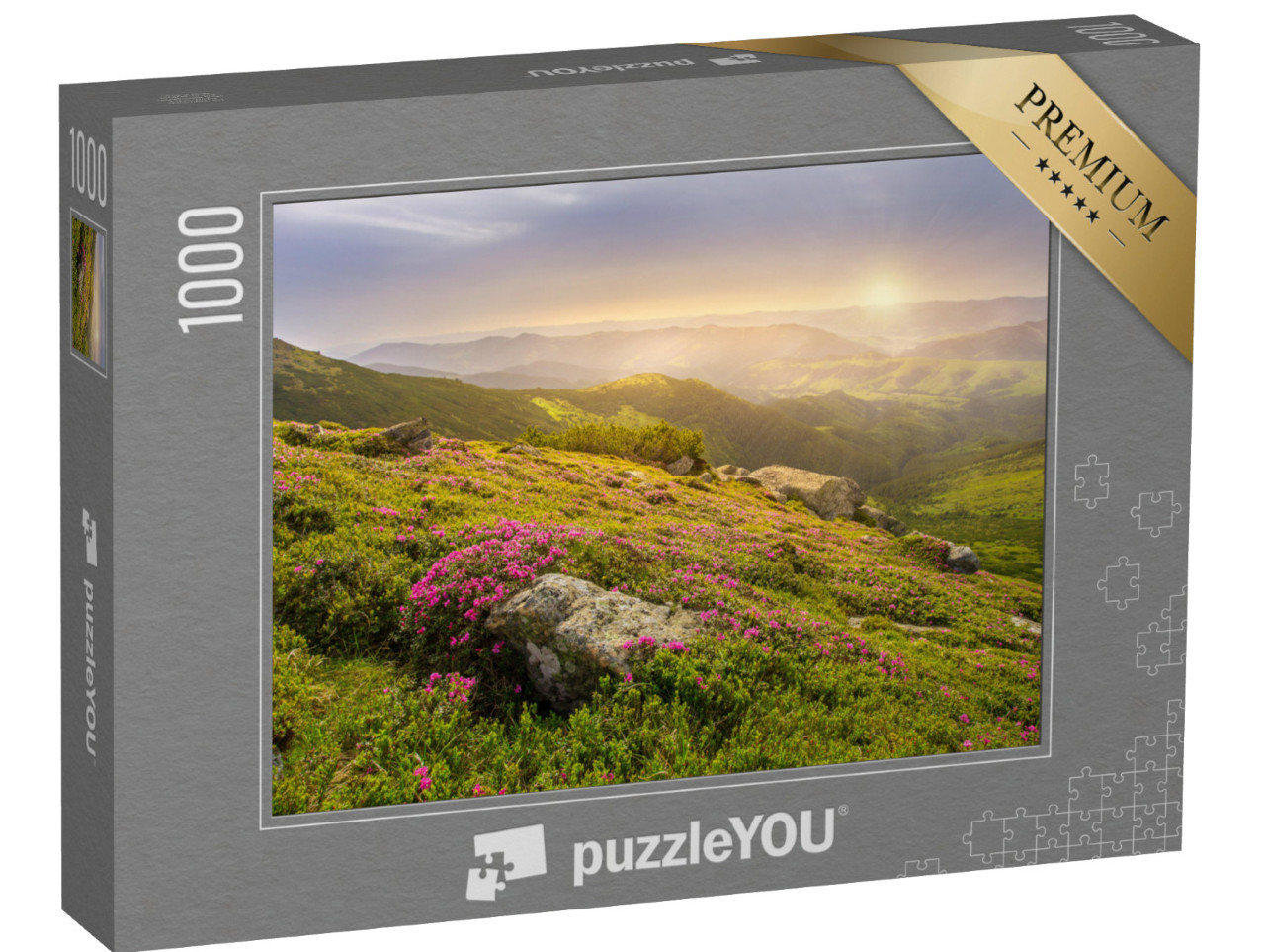 Puzzle 1000 Teile „Frühlingslandschaft in den Bergen“