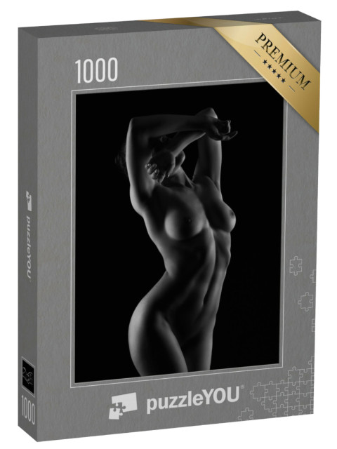 Puzzle 1000 Teile „Kunst Akt: Wunderschöner nackter Körper“