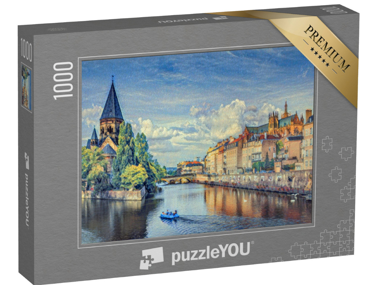 Puzzle 1000 Teile „im Stil von Paul-Cezanne - Metz, Lothringen - Puzzle-Kollektion Künstler & Gemälde“