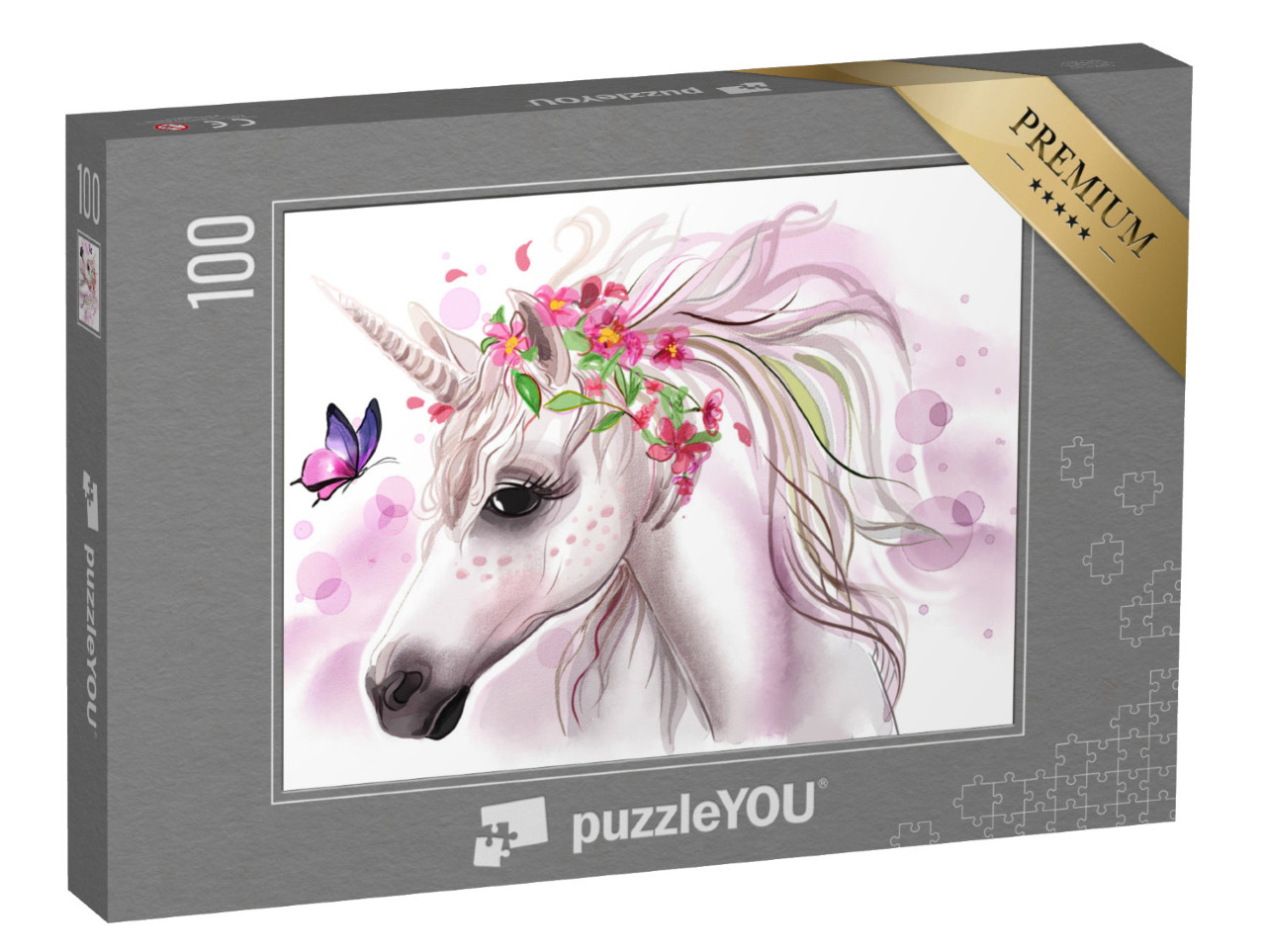 Puzzle 100 Teile „Einhorn für Mädchen und Kinderzimmer“