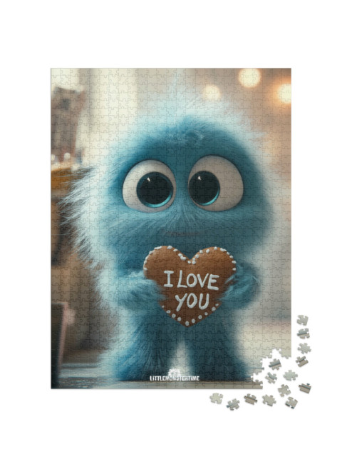 Puzzle 1000 Teile „LITTLEMONSTERTIME: I Love You“