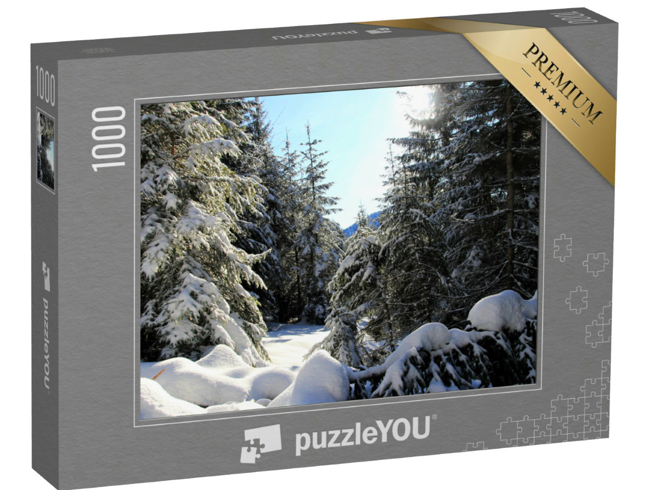 Puzzle 1000 Teile „Winterlandschaft - Vorarlberg Österreich“