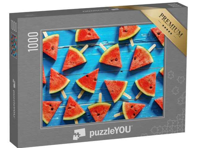 Puzzle 1000 Teile „Wassermelone: Scheiben“