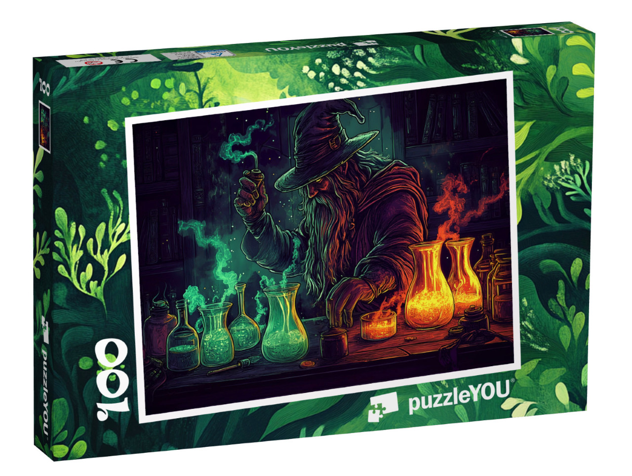 Puzzle 100 Teile „Die Farben der Magie“