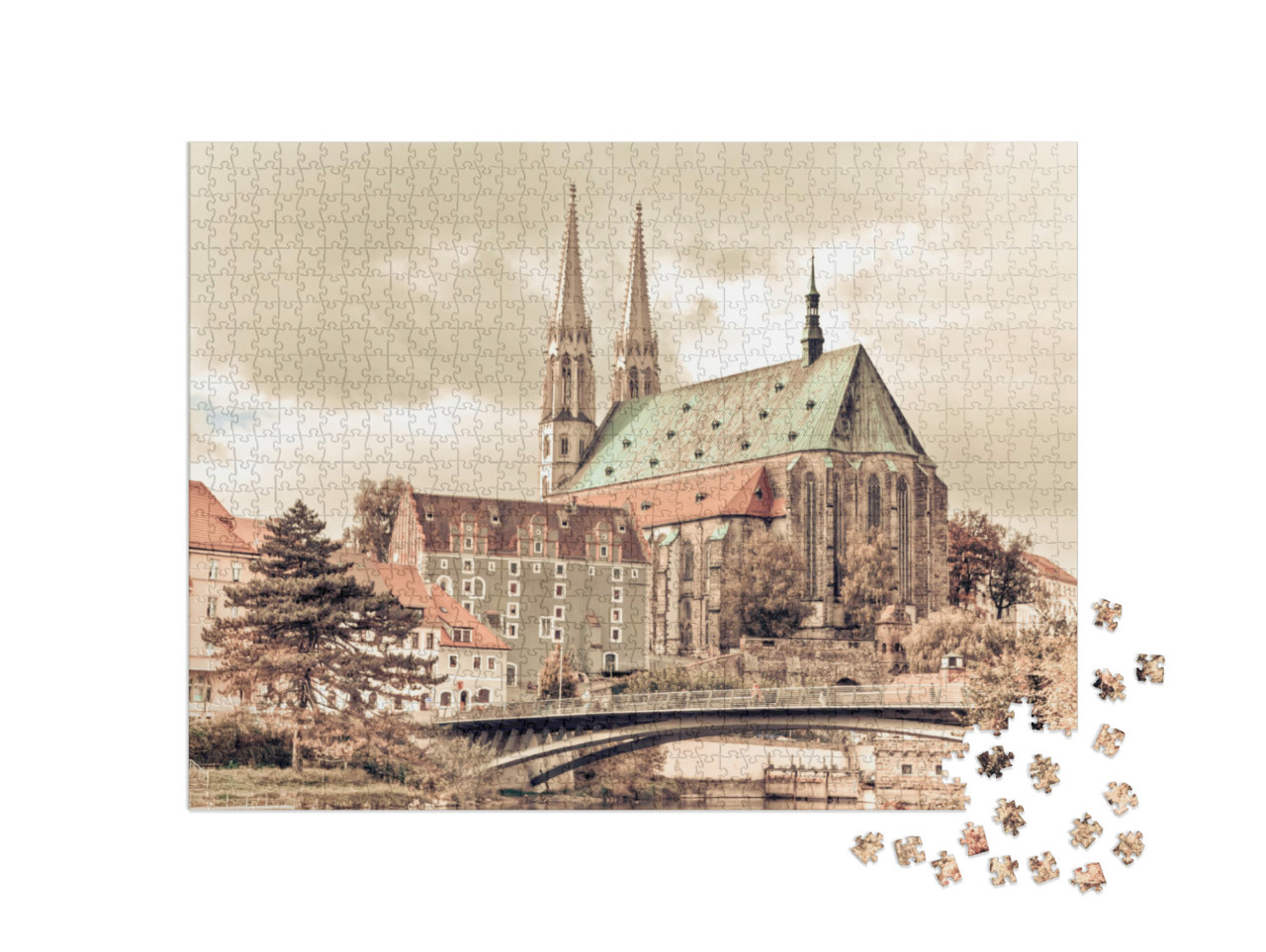 Puzzle 1000 Teile „Peterskirche in Görlitz, Deutschland“