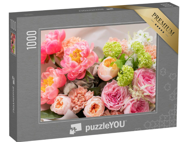 Puzzle 1000 Teile „Blumenladen: schöner Strauß gemischter Blumen“