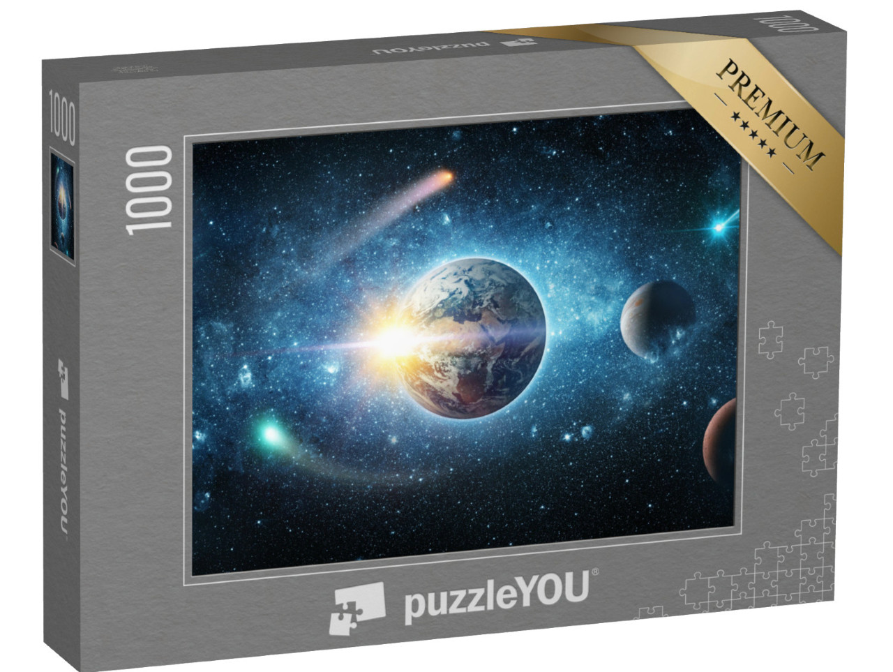 Puzzle 1000 Teile „Kosmisches Panorama des Universums, NASA-Bildmaterial“