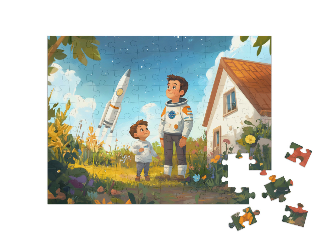 Puzzle 100 Teile „Der Zauber der Sternenwelt“