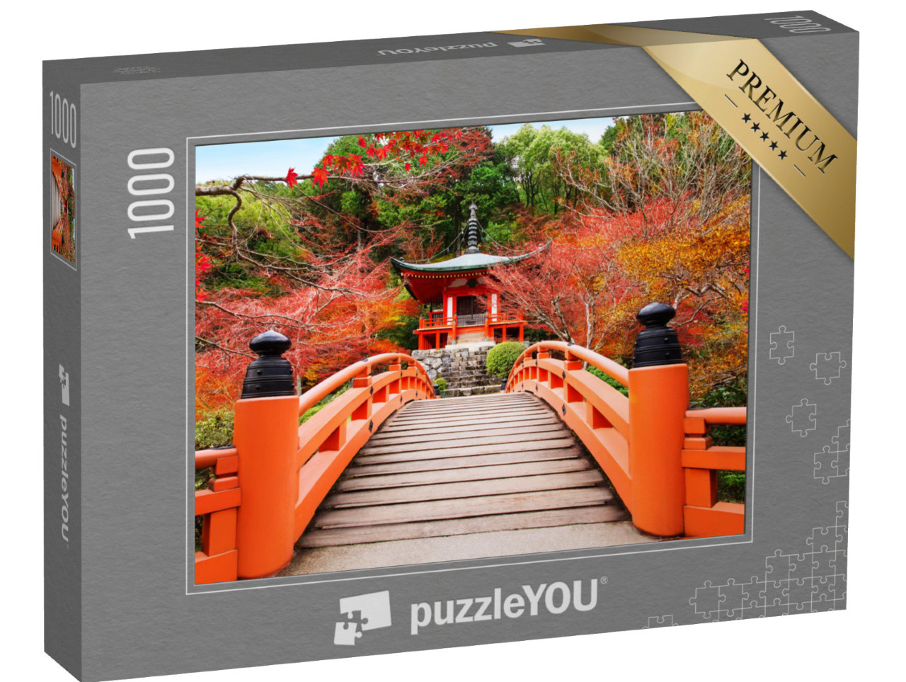 Puzzle 1000 Teile „Kyoto Daigoji-Tempel im japanischen Herbst“