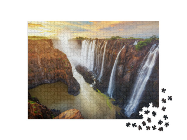 Puzzle 1000 Teile „Victoriafälle in Sambia und Simbabwe“