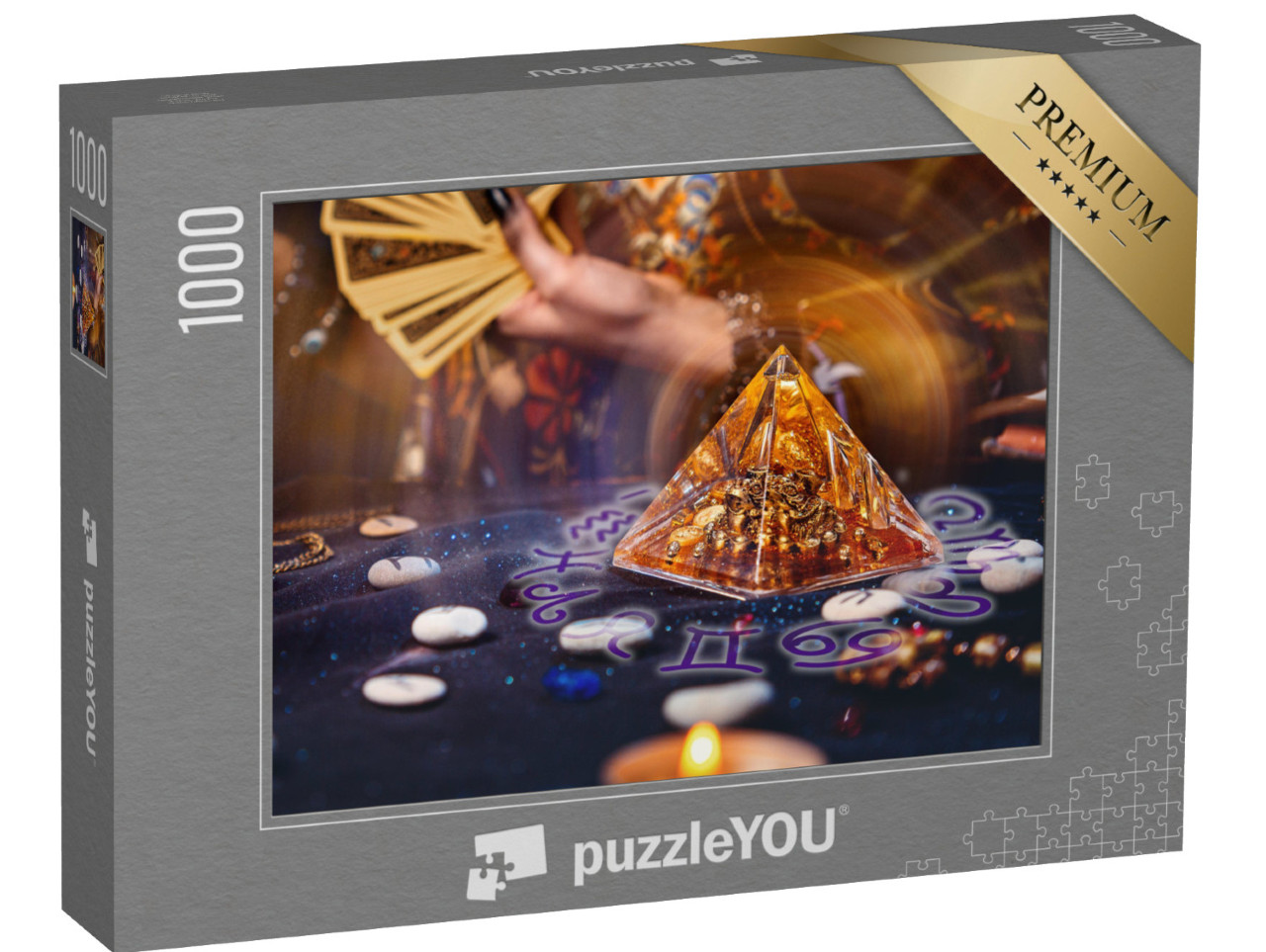 Puzzle 1000 Teile „Magische Glaspyramide“