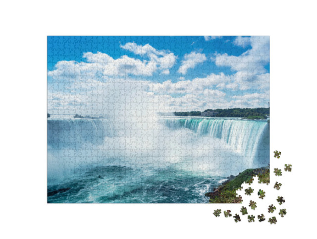 Puzzle 1000 Teile „Blick auf den Horseshoe Fall, Niagara Falls, Ontario, Kanada“