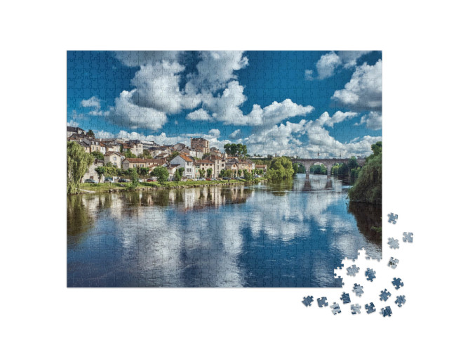 Puzzle 1000 Teile „Fluss Vienne, Limoges, Frankreich“
