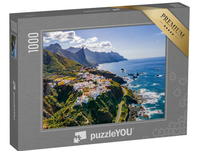 Puzzle 1000 Teile „Wunderschönes Küstendorf auf Teneriffa, Kanarische Inseln“