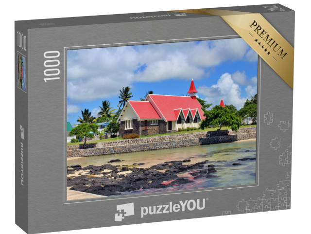 Puzzle 1000 Teile „Idyllische Kirche in Cap Malheureux, Mauritius“