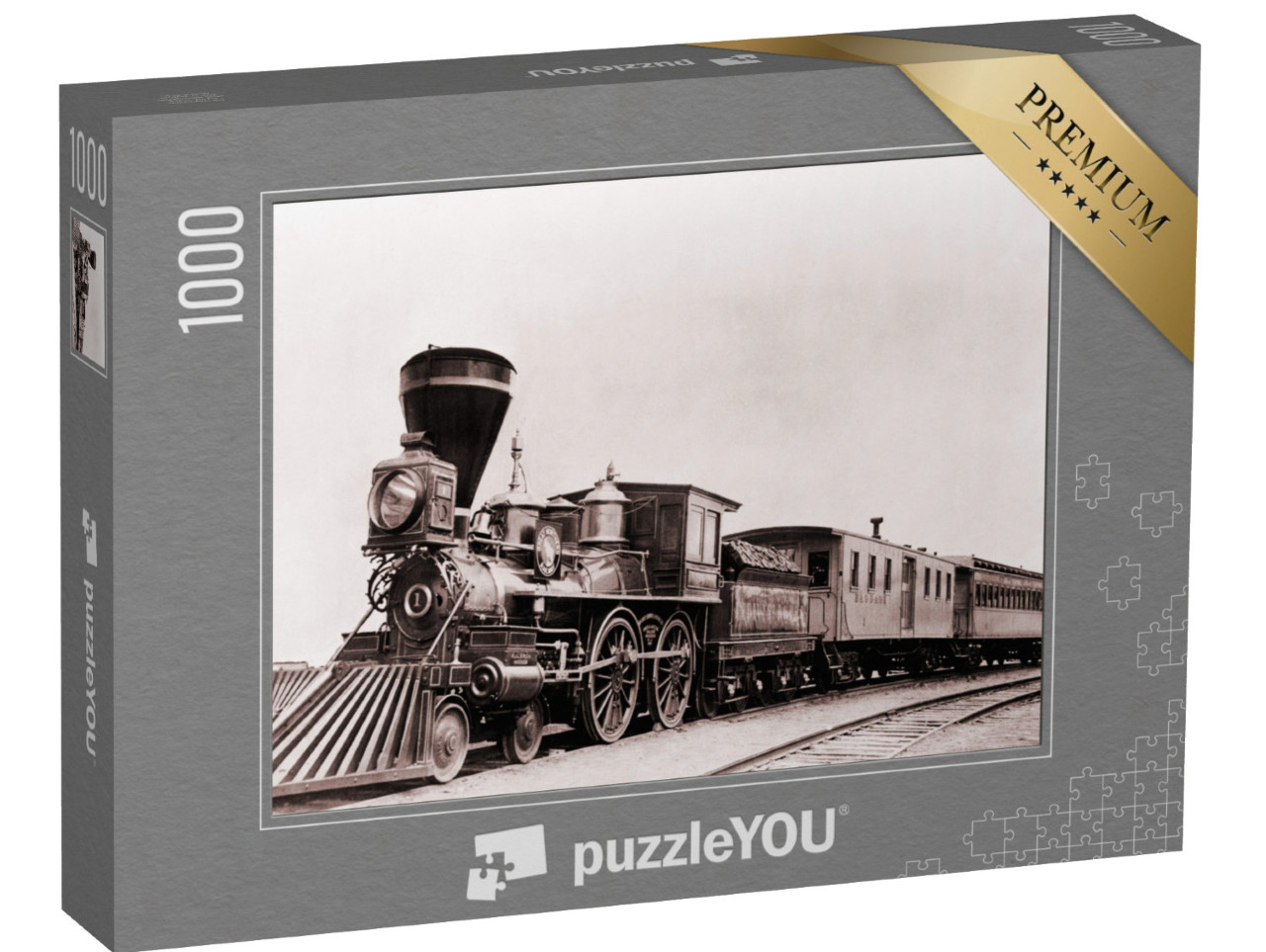 Puzzle 1000 Teile „William Crooks, Lokomotive aus dem Jahr 1861 mit Tender“