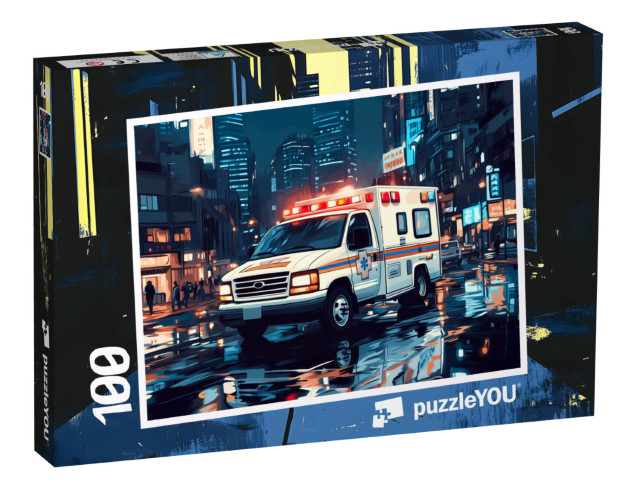 Puzzle 100 Teile „Schnell zur Hilfe“