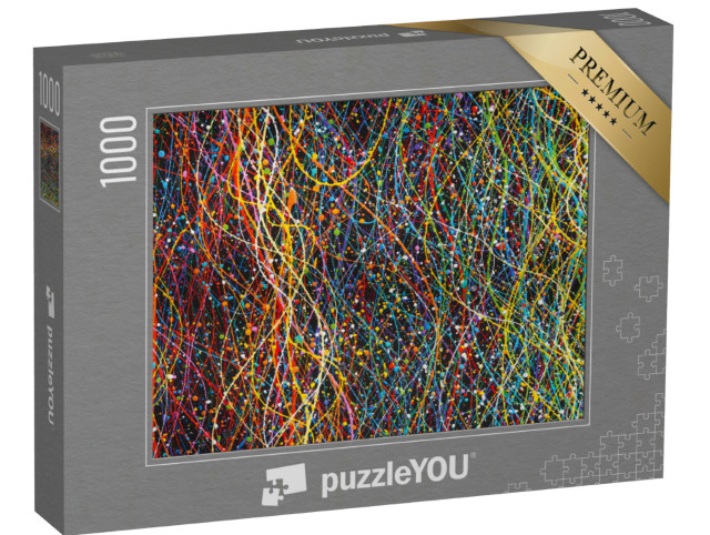 Puzzle 1000 Teile „Abstrakte Linien auf Hintergrund mit Textur“
