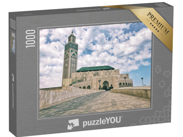 Puzzle 1000 Teile „Moschee von Hasan II. in Casablanca, Marokko“