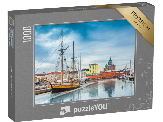 Puzzle 1000 Teile „Finnischer Winter in Helsinki“