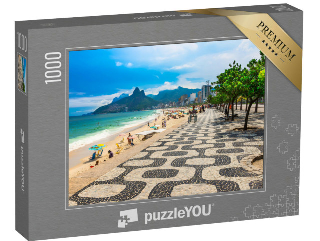 Puzzle 1000 Teile „Ipanema: Strand mit Mosaik, Rio de Janeiro“