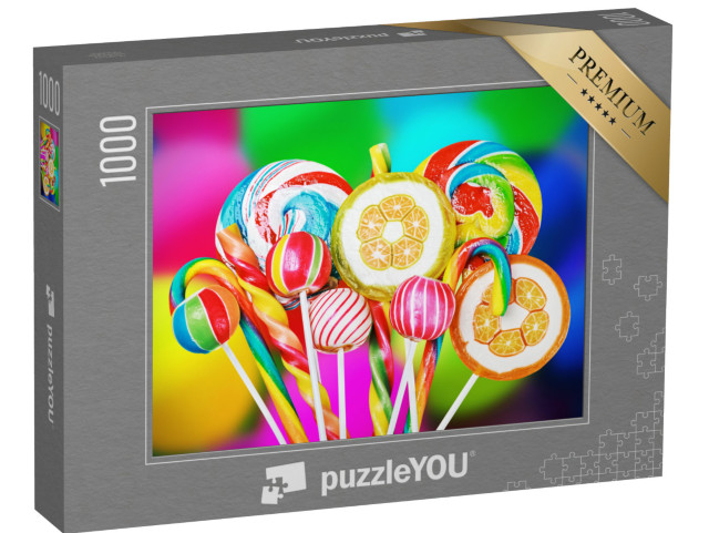 Puzzle 1000 Teile „Ein Strauß bunter Lollis“