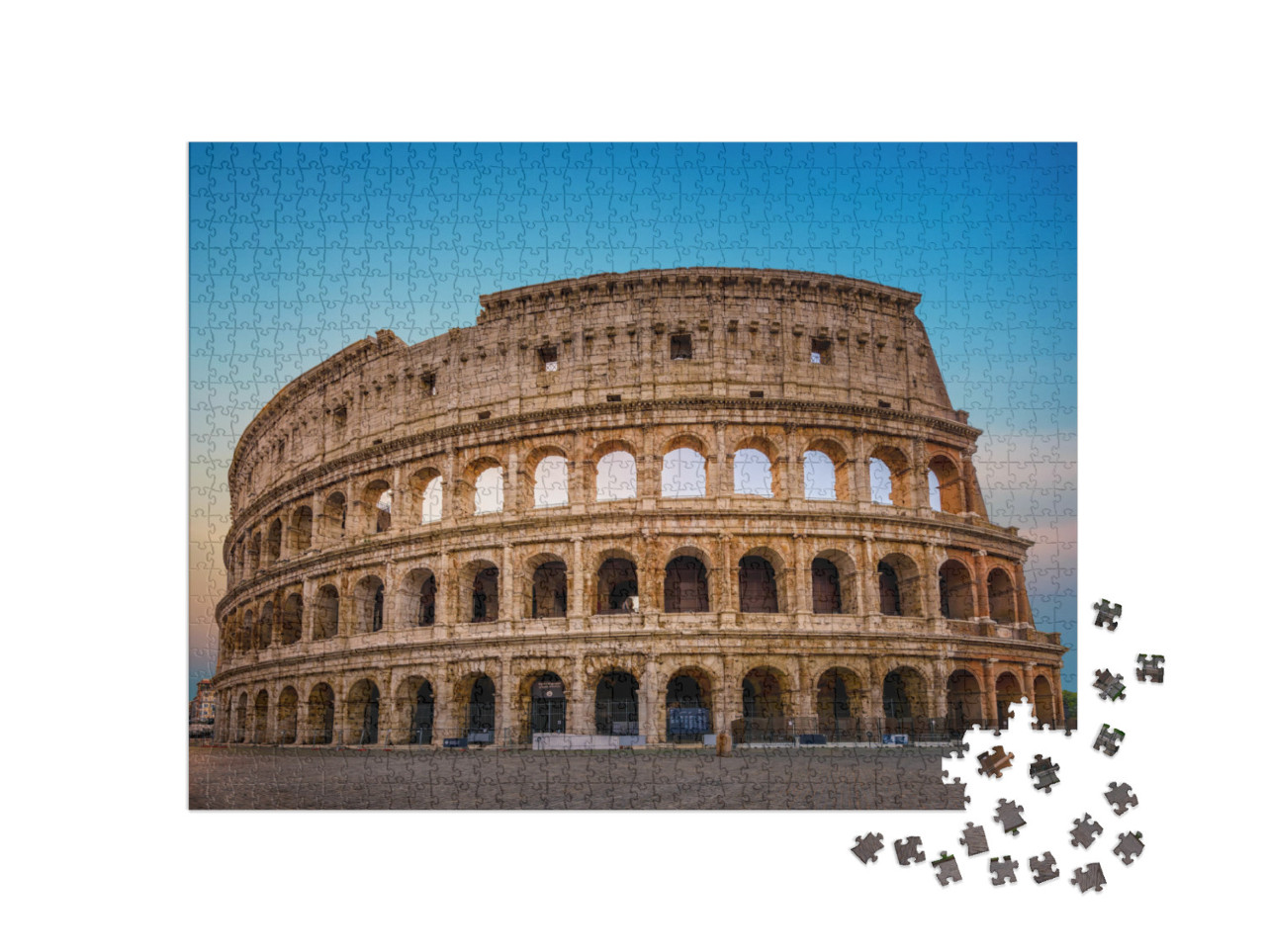 Puzzle 1000 Teile „Kolosseum in Rom, Gebäude aus der Antike, Italien“