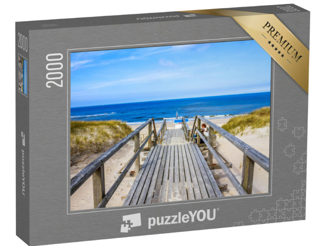 Puzzle 2000 Teile „Der Weg zm Strand von Westerland, Sylt“