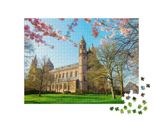 Puzzle 1000 Teile „Bild des historischen Wormser Doms in Worms, Deutschland“