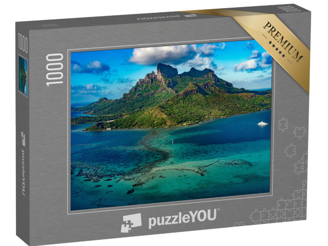 Puzzle 1000 Teile „Bora Bora Luftbild Panorama Landschaft Französisch-Polynesien“